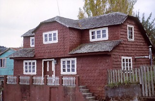 Dom na wyspie Chiloe