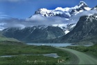 Widok z drogi na masyw Cuernos del Paine (68 KB)