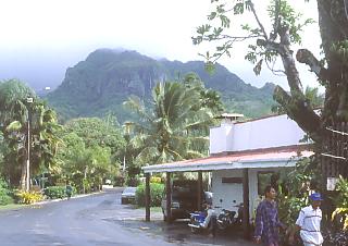 Górzysty krajobraz wyspy Rarotonga