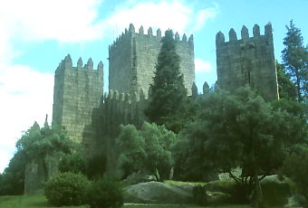 Wieże zamku w Guimaraes