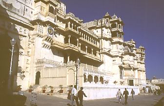 Fasada pałacu w Udaipurze