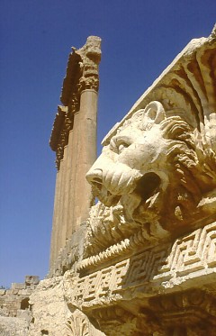 Baalbek - kolumnada świątyni Jupitera